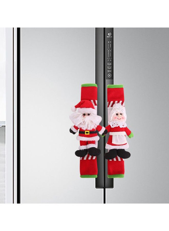 2-Piece Themed Refrigerator Handle Decorative Cover Set Multicolour 15.5 x 33.5cm - Image 2